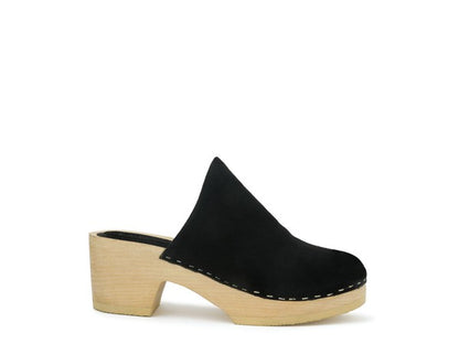 DARCIE TAUPE SUEDE CLOGS