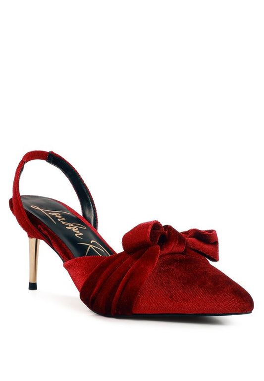 Mayfair Velvet Heel Sandals