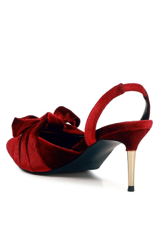 Mayfair Velvet Heel Sandals