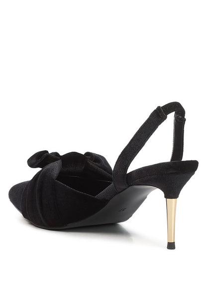 Mayfair Velvet Heel Sandals