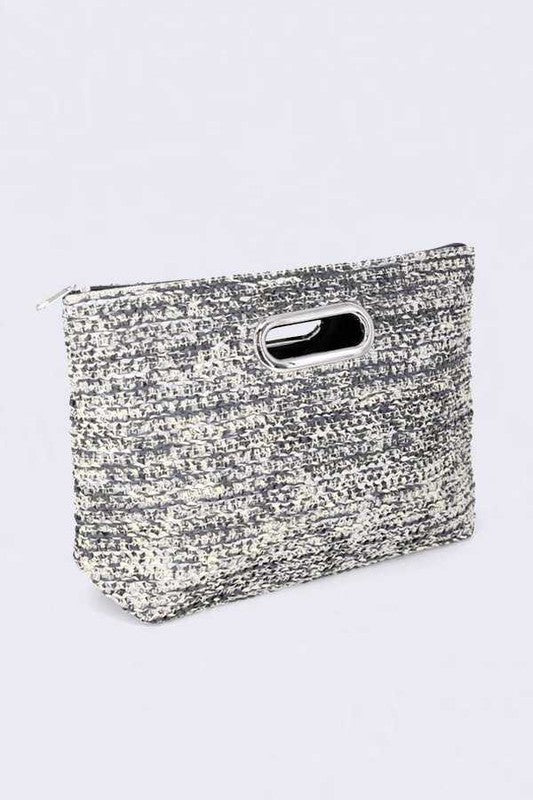 Fashion Straw Summer Top Handle Clutch