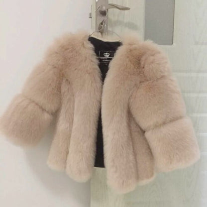 Short Faux Fur Shot Coat