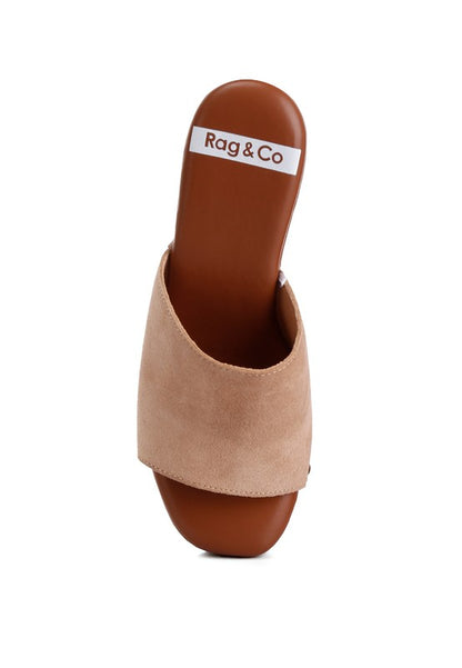 Cartera Suede Block Heel