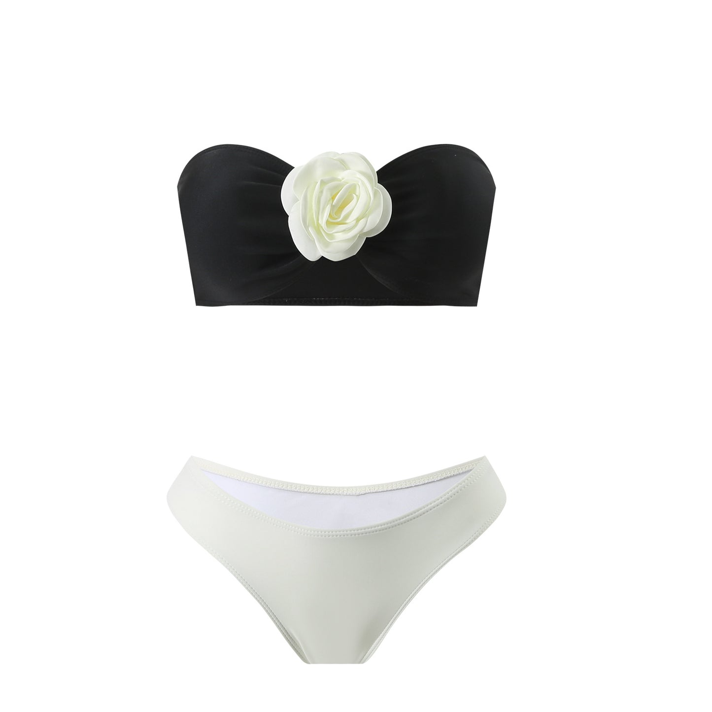 Rose Bud Three Piece Bikini Set