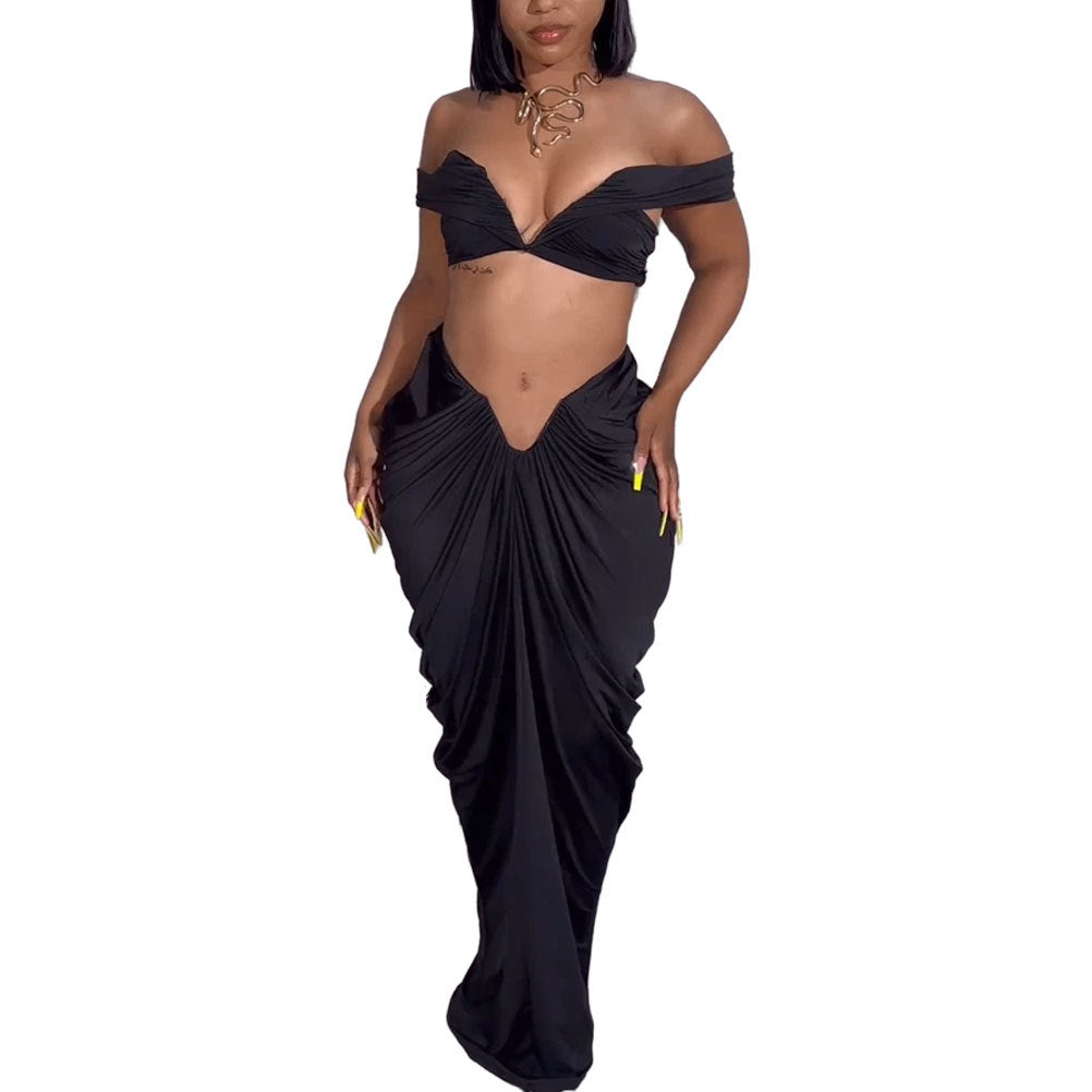 Egyptian Pleated Two Piece Set