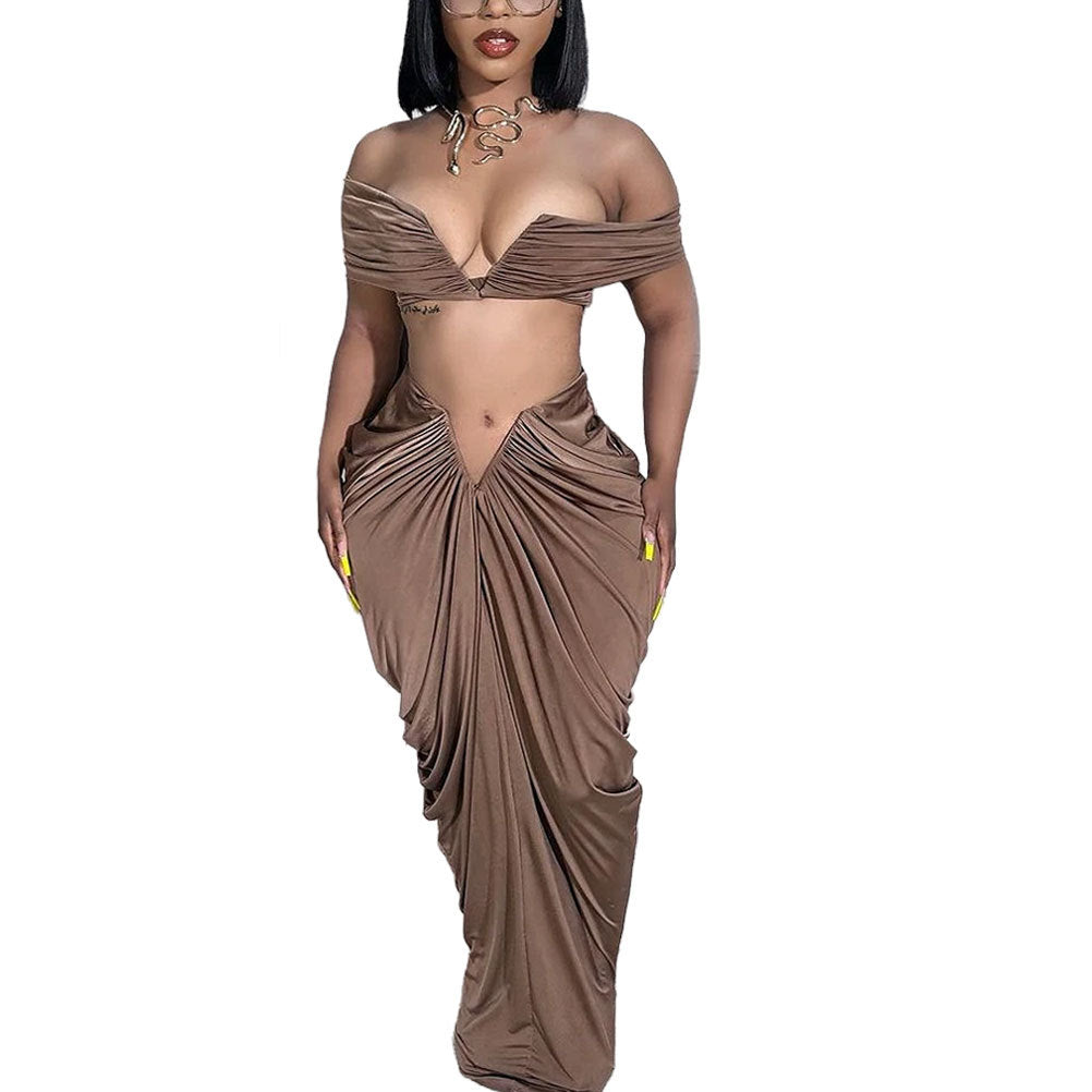 Egyptian Pleated Two Piece Set