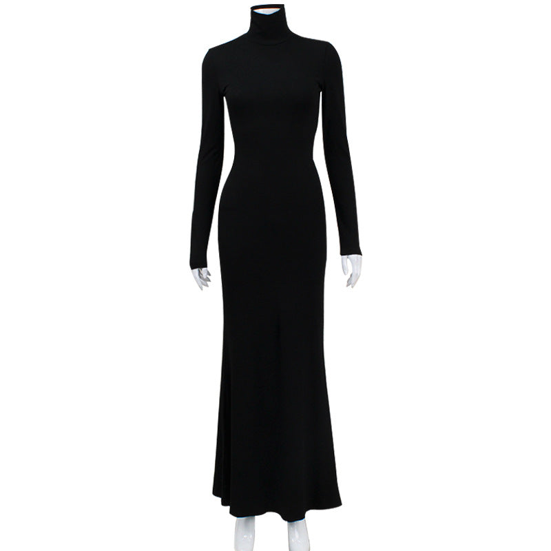 Turtle Neck High Waist Dress