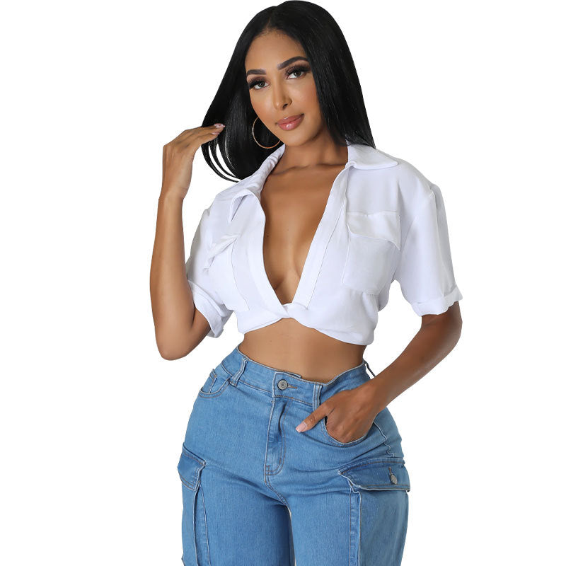 Women's B Neck Collar Shirt