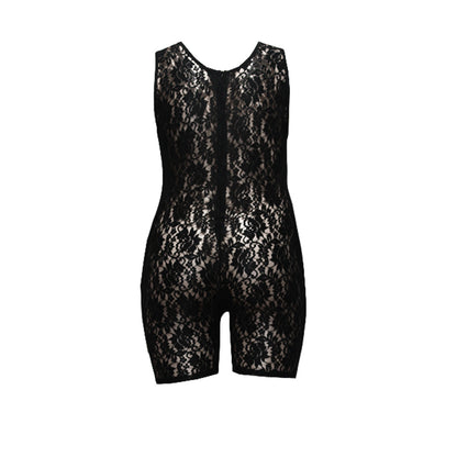 CurvyLuxe -Lace Hollow Out Jumpsuit