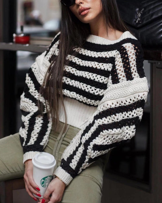 Striped Haima Sweetheart Sweater